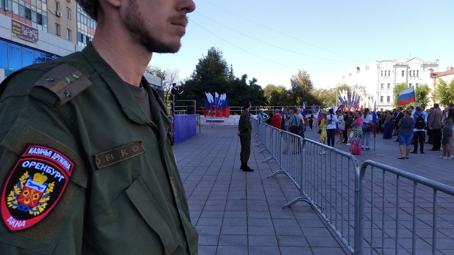 Казаки поддержали День Российского флага Казаки поддержали День Российского флага