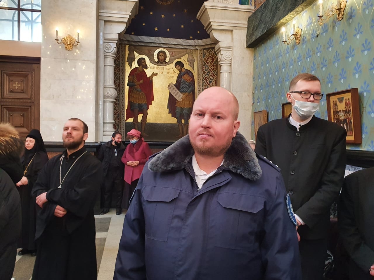 Казаки Исетской линии помолились в Храме-на-Крови в день 136-летия Екатеринбургской епархии