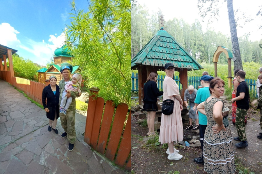 Казачьи семьи хутора «Изумрудный» совершили паломничество в село Тарасково