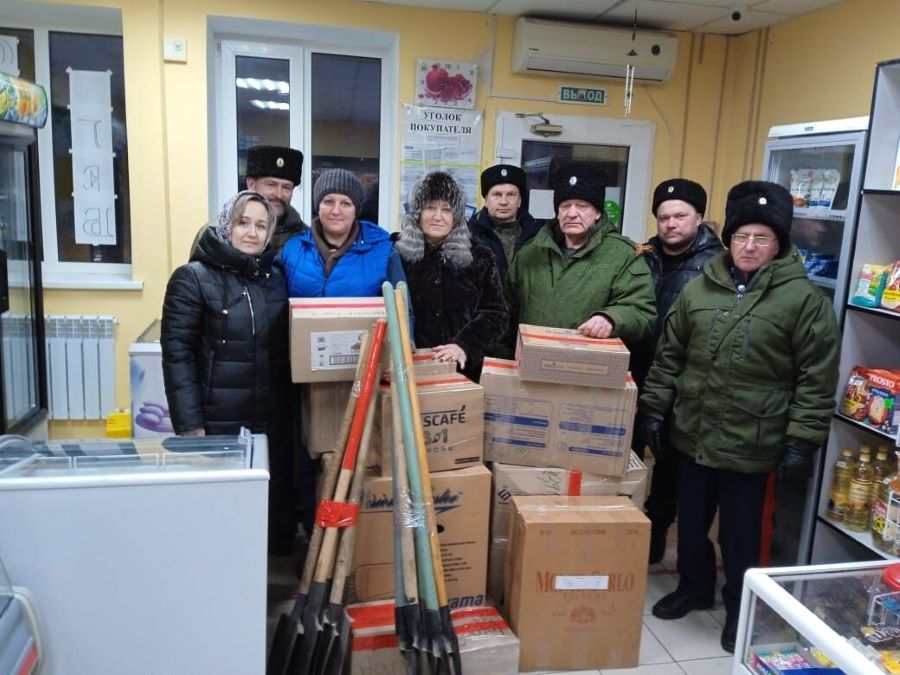 Казаки Первого отдела ОКВ помогают отряду «Форштадт» 