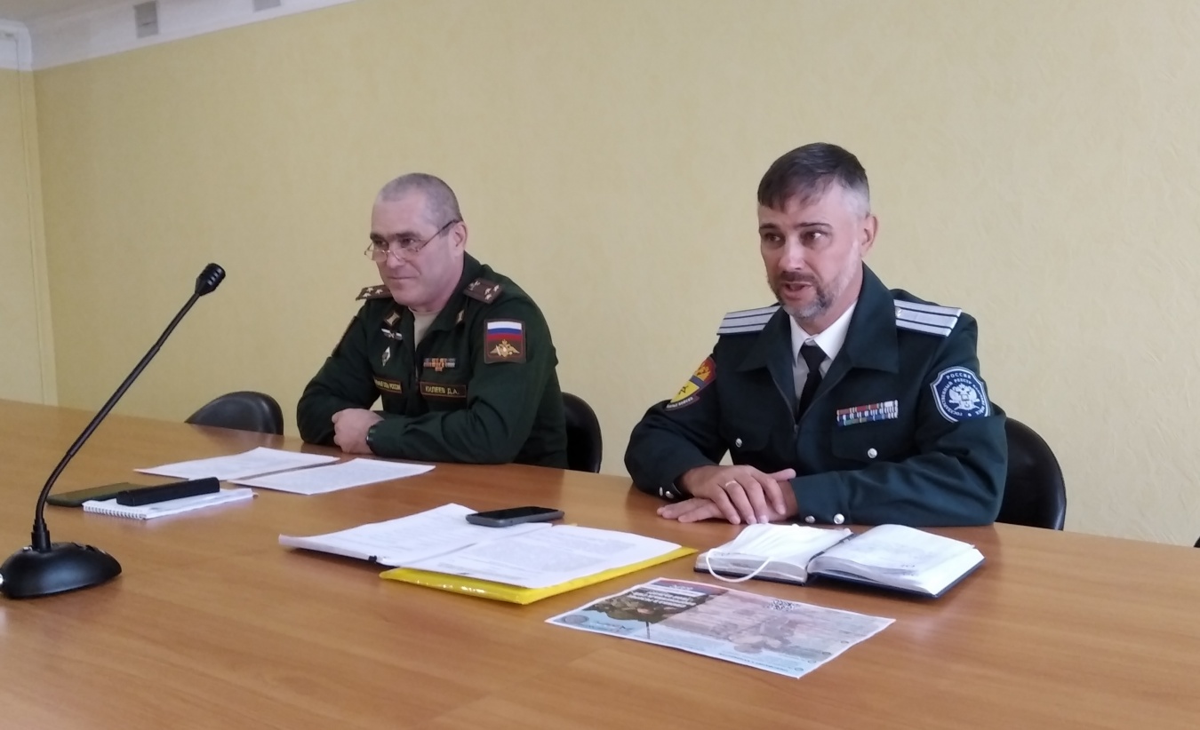 Казаки Первого отдела ОКВ встретились с  представителями областного военного комиссариата