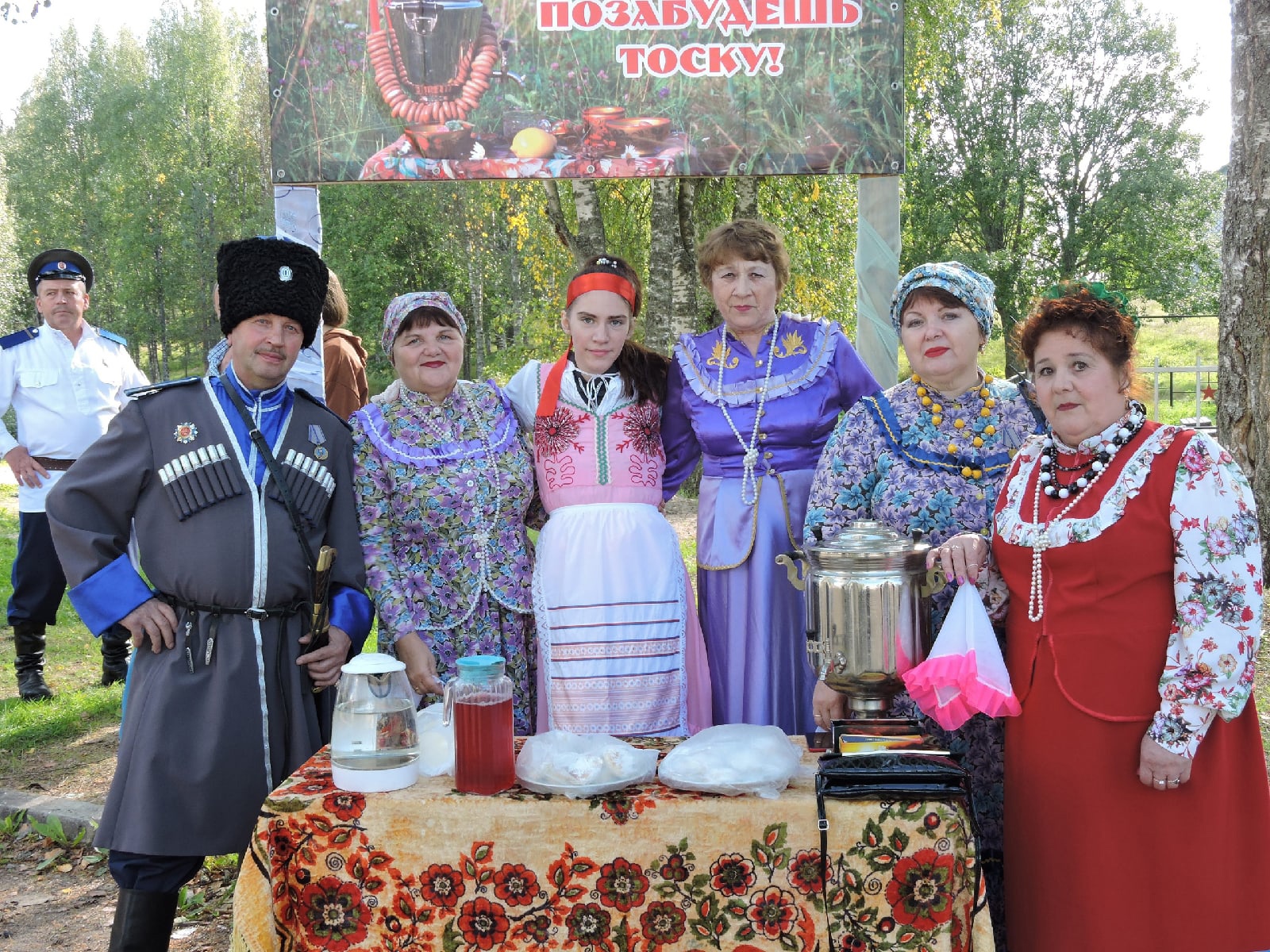 Казаки представительства ОКВ в Карелии выступили в местном поселении 