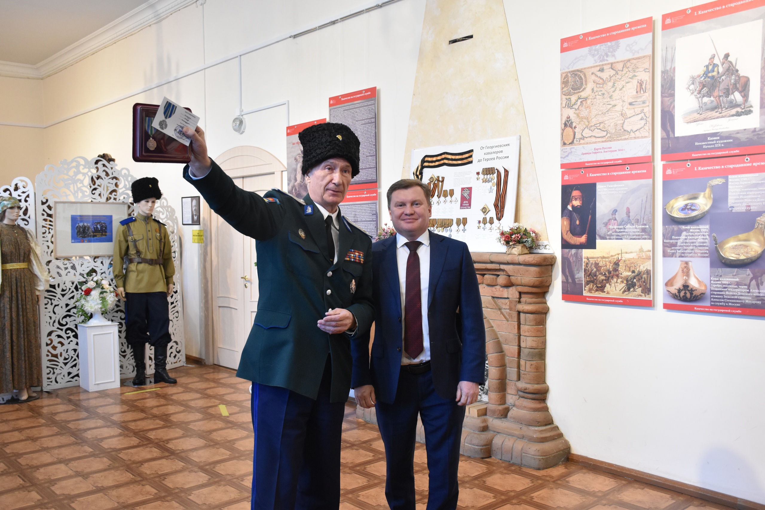 В Камышлове состоялось торжественное открытие выставки «Казачество на государевой службе»