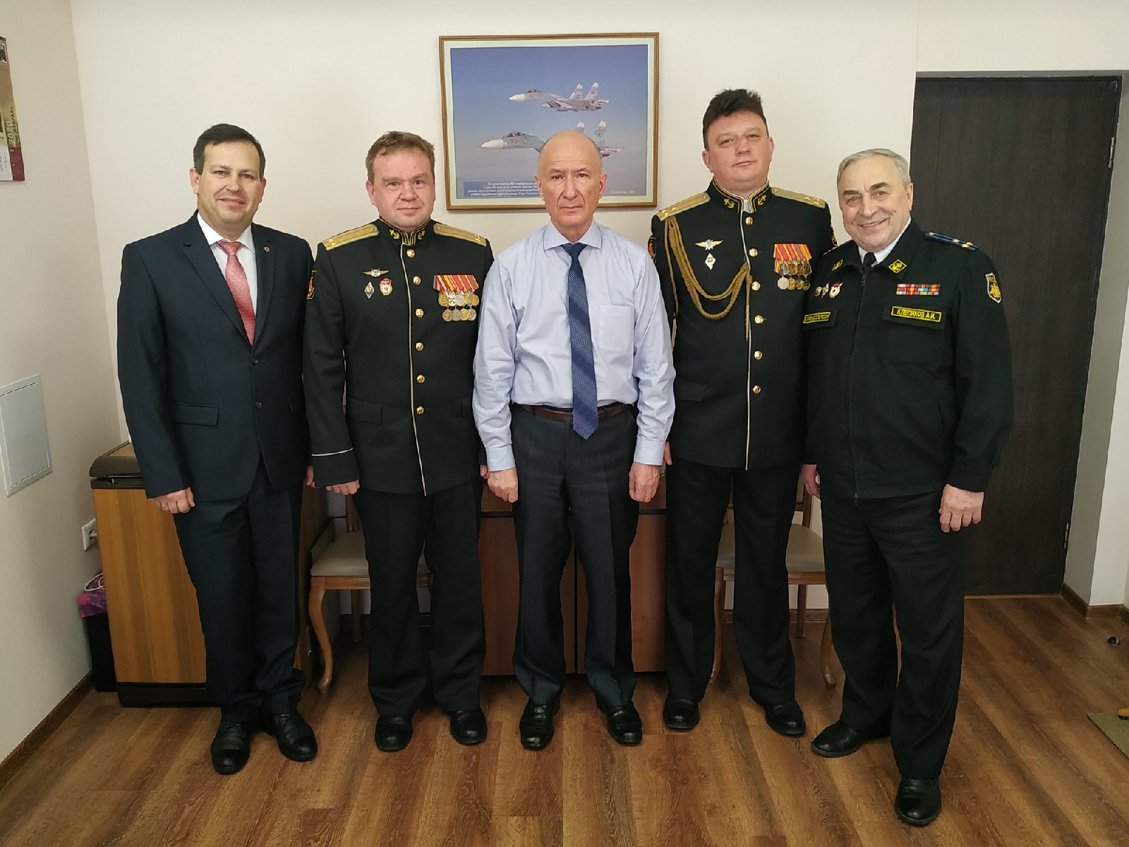 Атаман ОКВ В.И. Романов провел встречу с командованием 689 Гвардейского истребительного полка морской авиации Балтийского флота