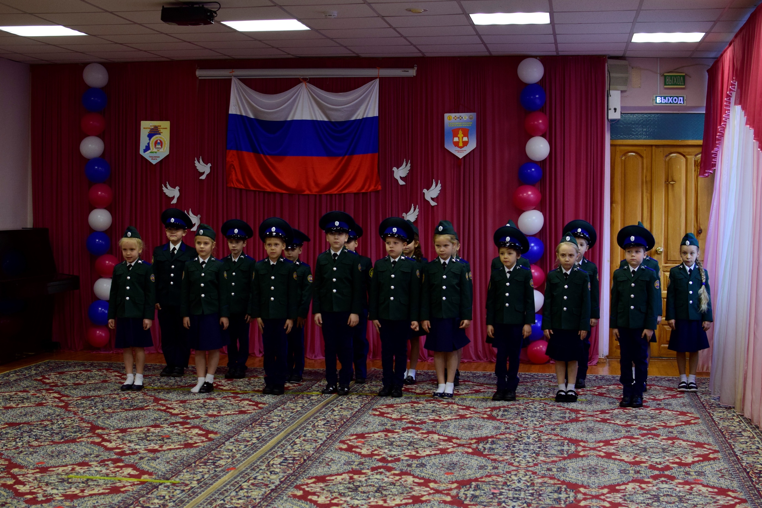 В казачьем детском саду г. Екатеринбурга прошел парад Победы