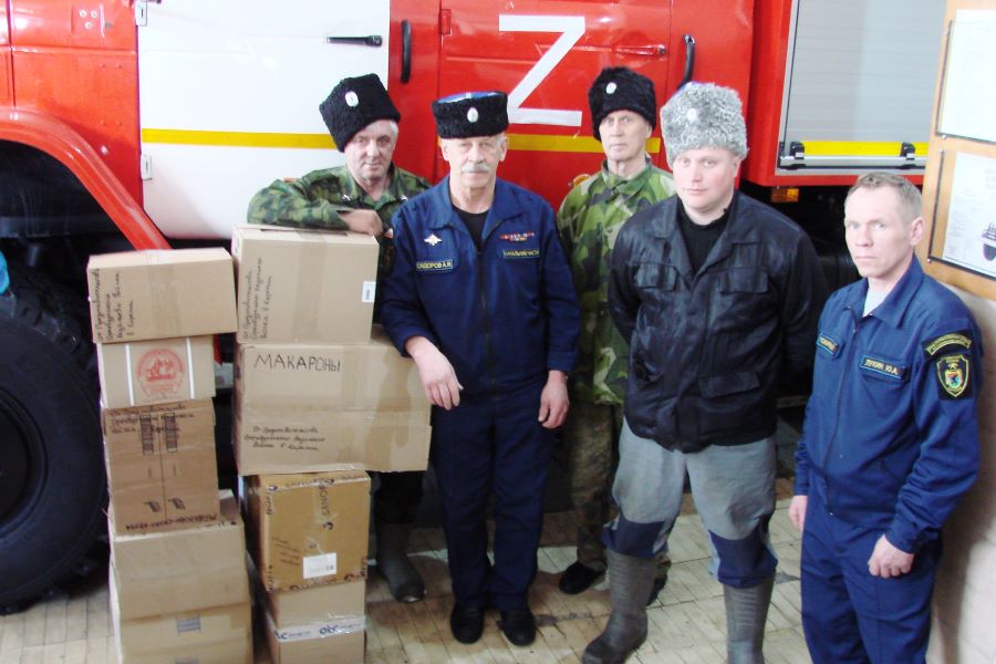 Представительство Оренбургского казачьего войска в Карелии передали партию гуманитарного груза для отправки в Донбасс