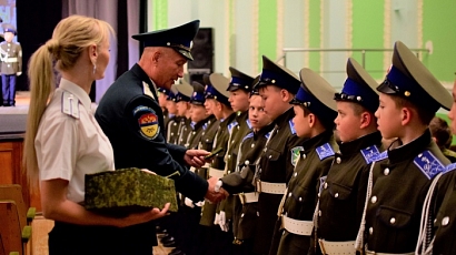 Присяга в Первом уральском казачьем кадетском корпусе